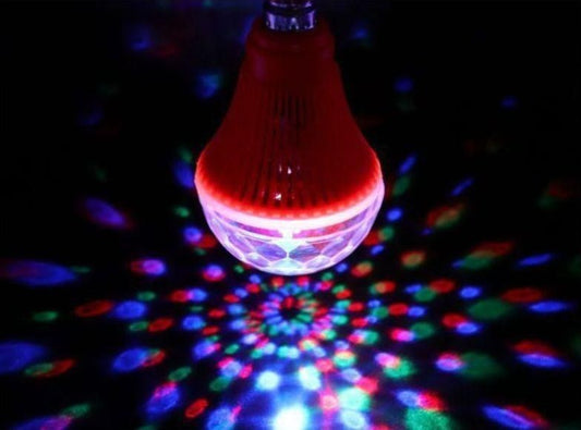 Crystal Disco LED Rotating Bulb Light Single Disco Ball (Ball Dia: 7 cm)  (Pack of 1)